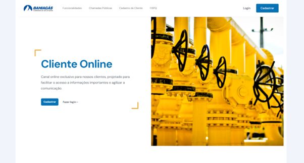 Cliente Online 2.0 — Bahiagás